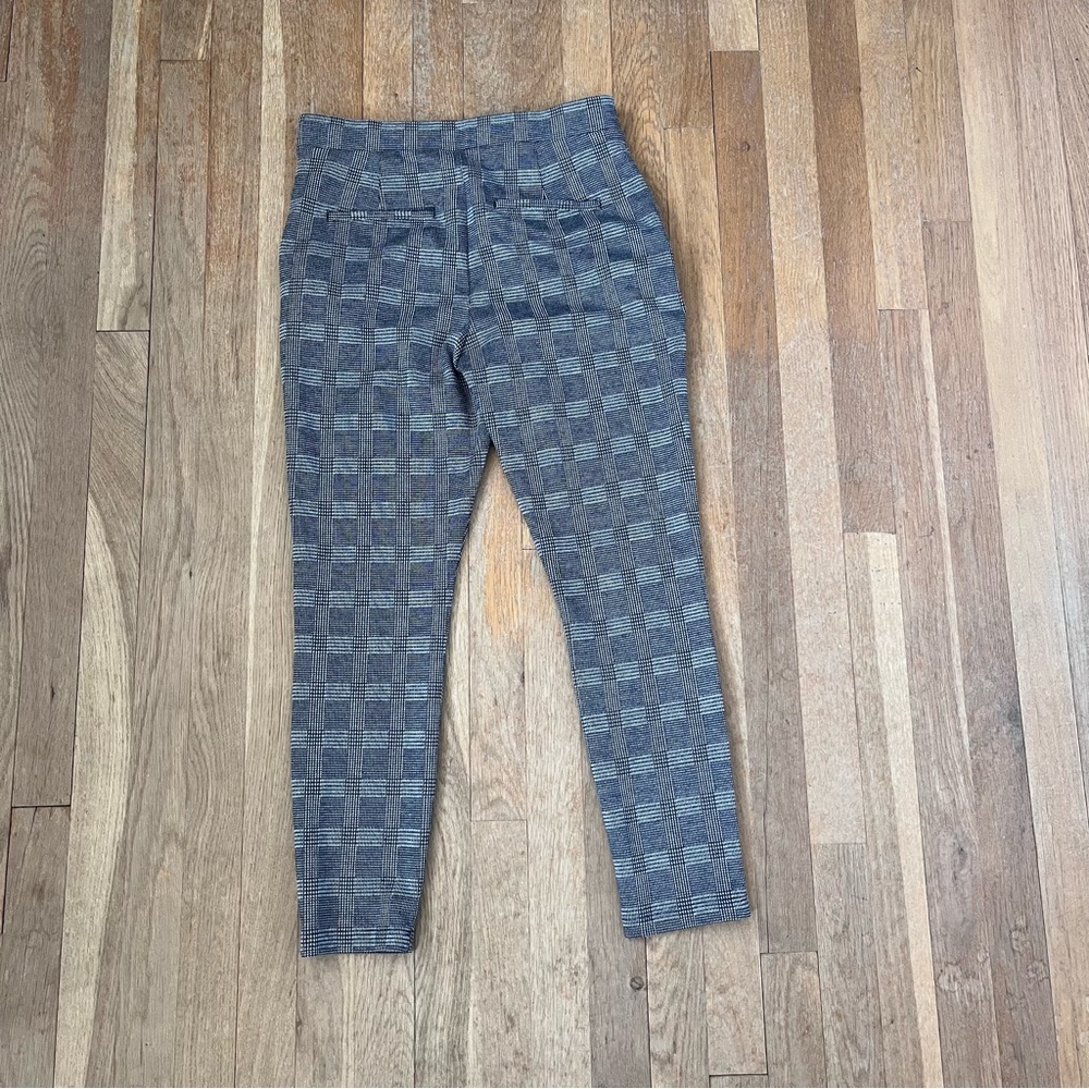 Women's Express Plaid Leggings – Black & White, Size S Petite - Picture 2 of 4